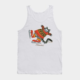 B kliban cat skiing Tank Top